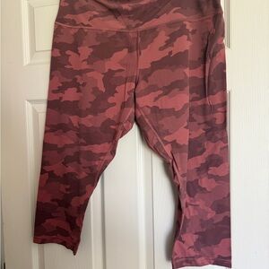 lululemon athletica Pink Leggings Stretchy Moisture-Wicking crop